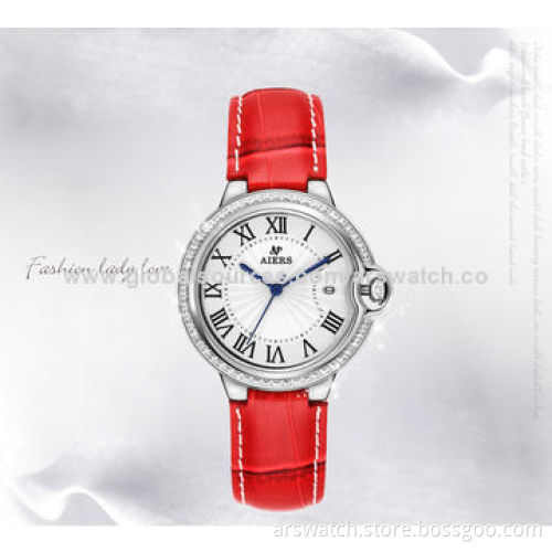 Premium Quality Blue Balloon Stainless Steel Analog Watches with Genuine Leather Strap
